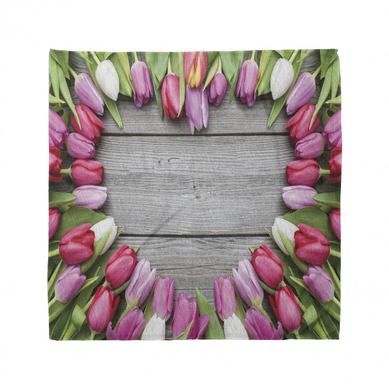 Frame of Fresh Tulips Bandana