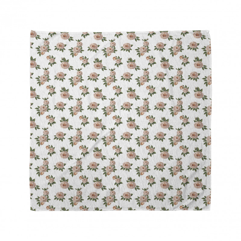 Repetitive Flowers Art Bandana