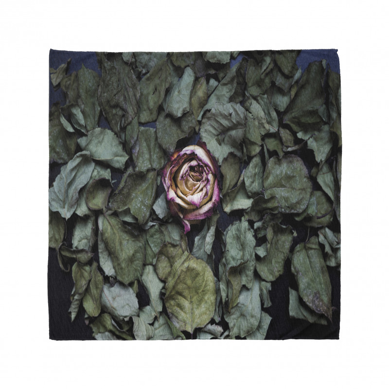 Rose Flower Dry Leaves Bandana