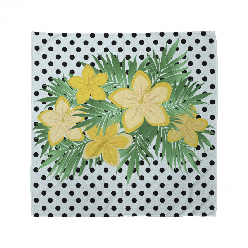 Exotic Flower Polka Dots Bandana