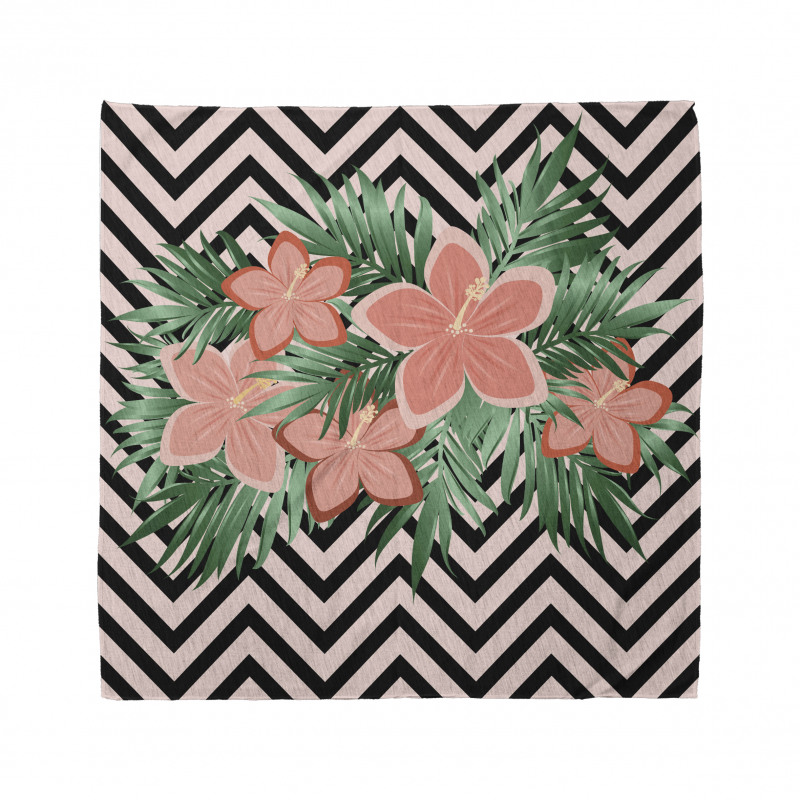 Floral Blossom on Chevron Bandana