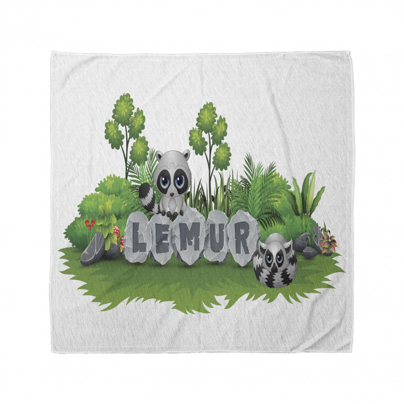 Madagascar Forest Animals Bandana