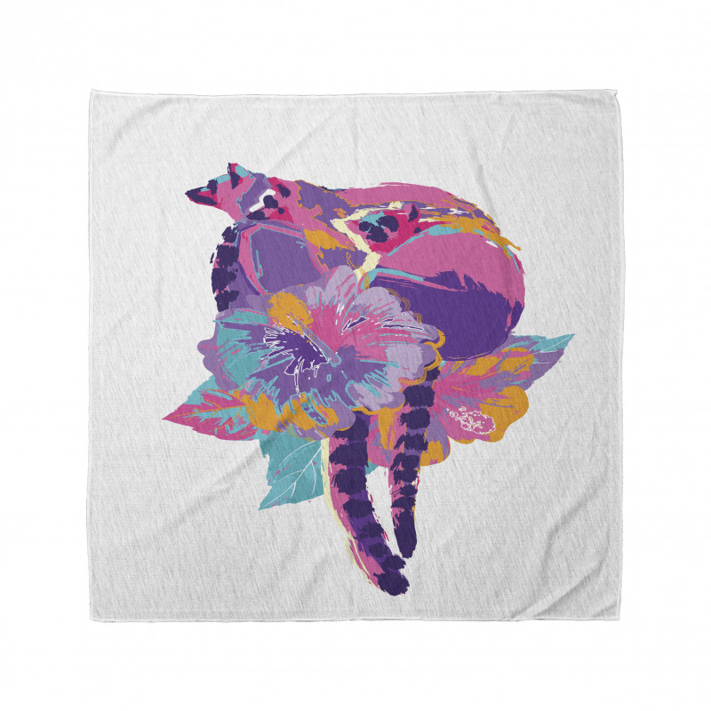 Abstract Madagascar Monkey Bandana