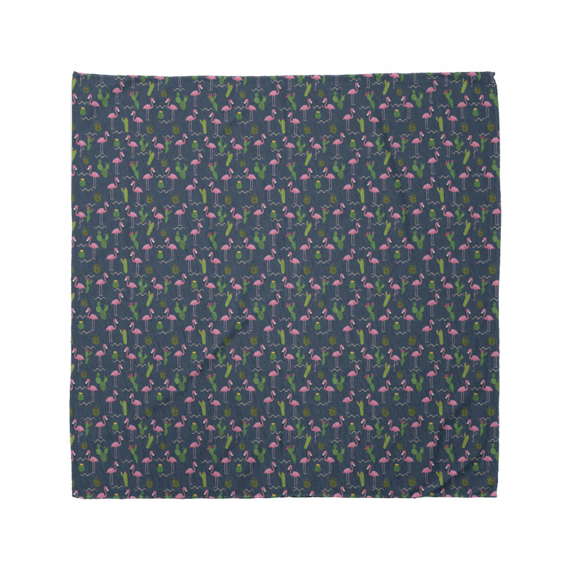 Cactus Flamingo Pattern Bandana