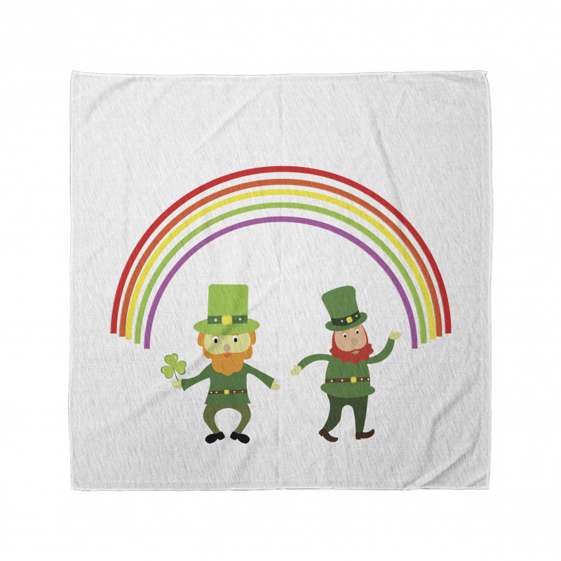 Leprechauns Under a Rainbow Bandana