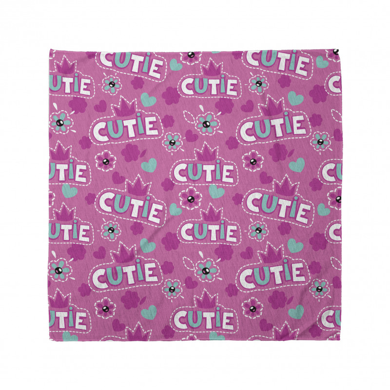 Crown Pattern Flower Bandana