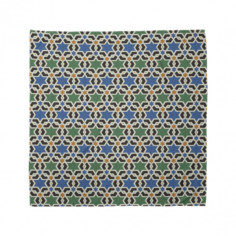 Geometrik Bandana Mozaik Desenli