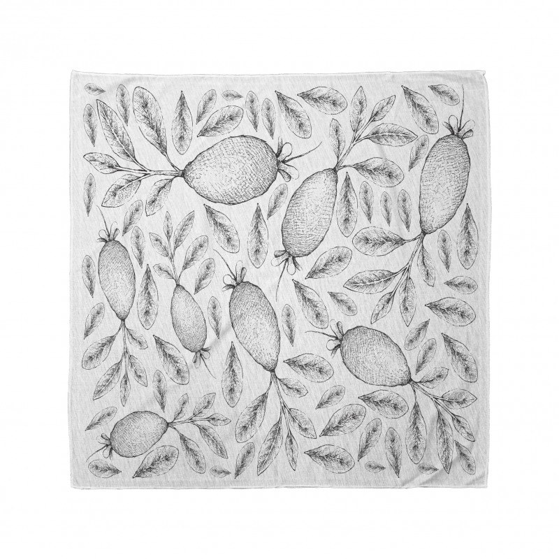 Monochrome Vintage Sketch Bandana