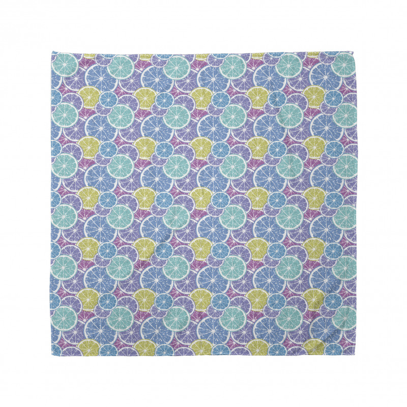 Abstract Colored Citrus Art Bandana