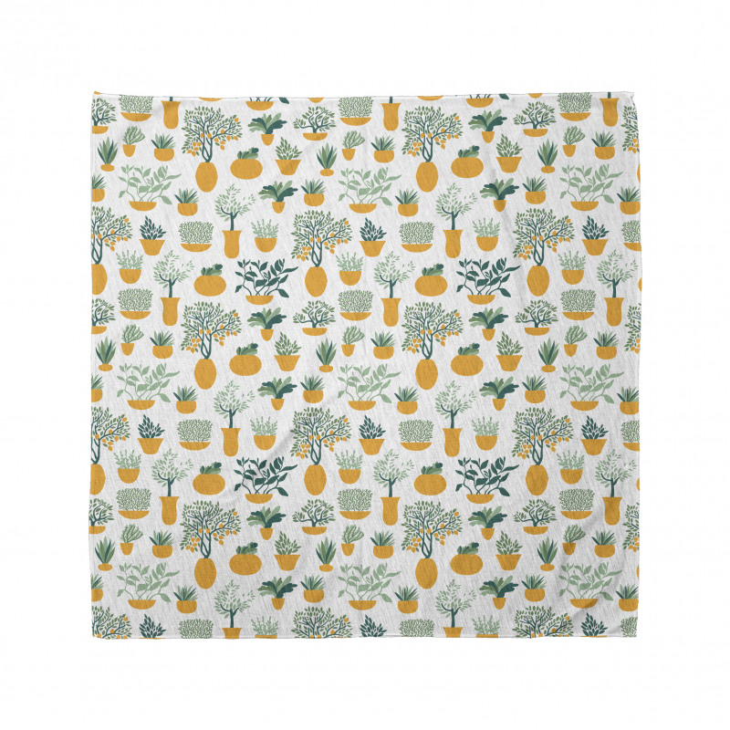 Tropical Blossom in Pots Bandana