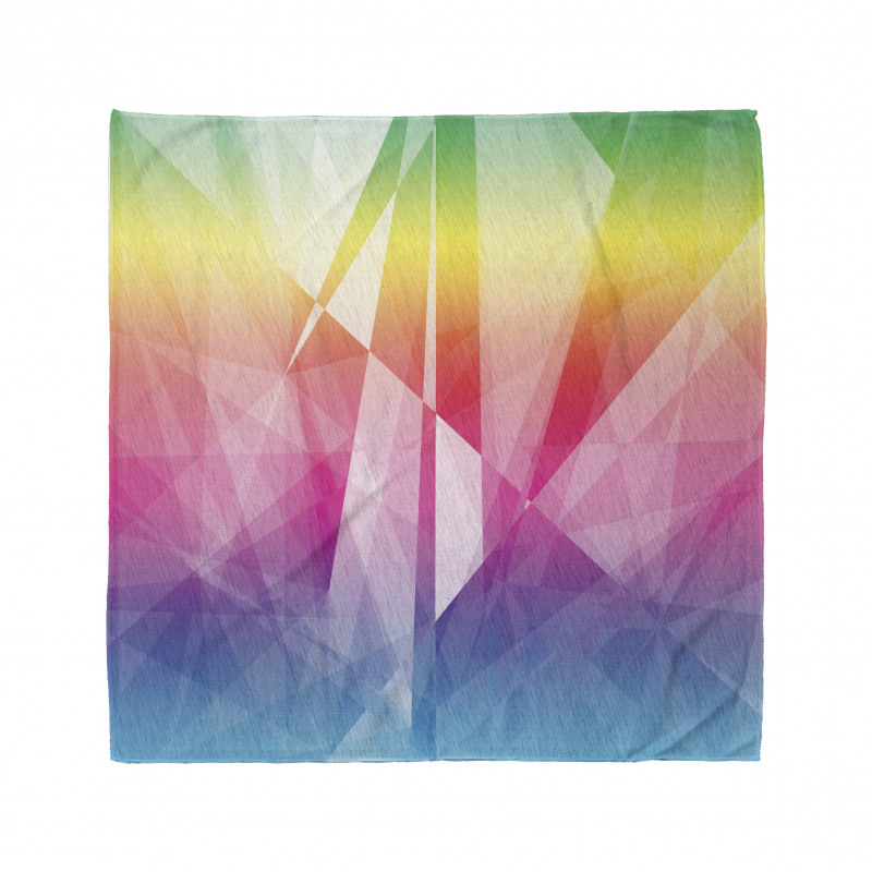 Mosaic Rainbow Geometric Art Bandana