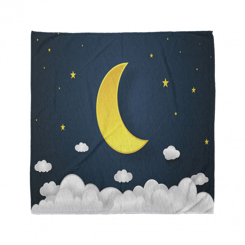 Half Moon Clouds and Stars Bandana