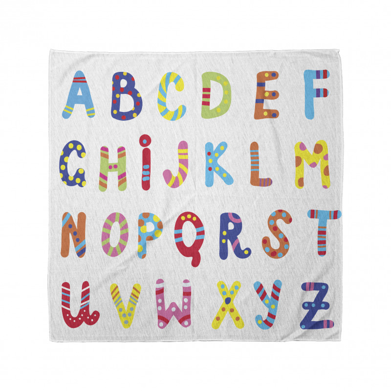 Funny Colorful Letters Bandana