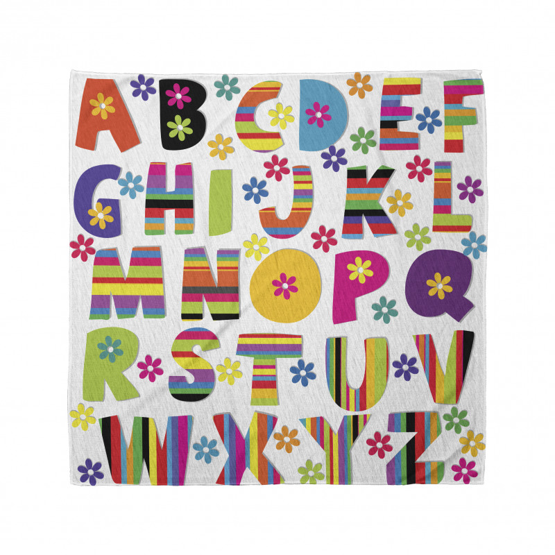 Floral Educational Letters Bandana