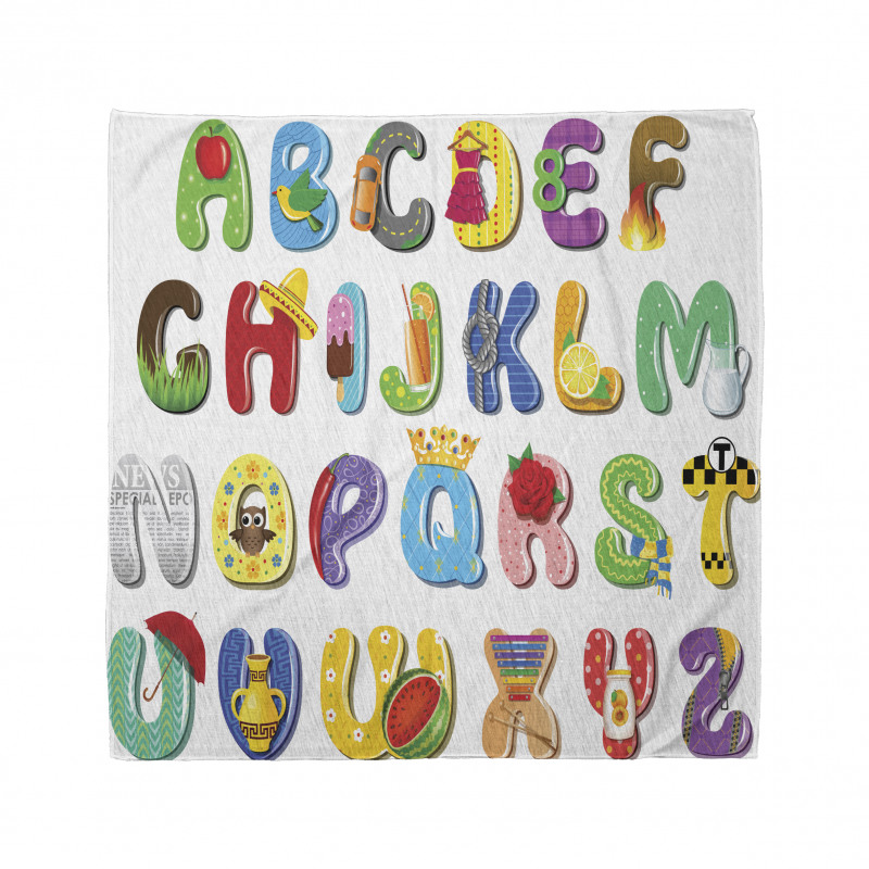 Happy Educational Letters Bandana