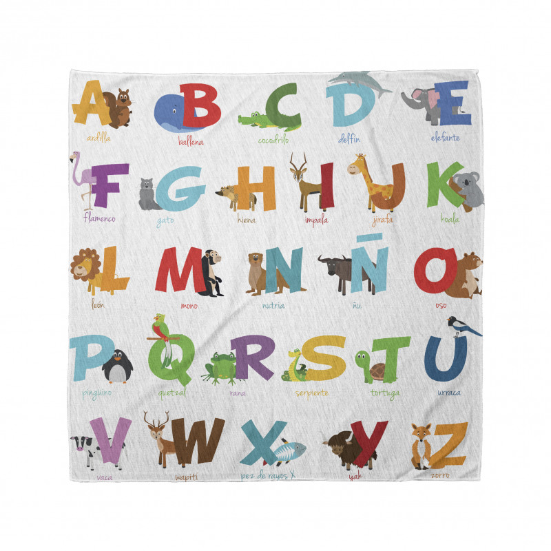 ABC Letters for Animals Bandana