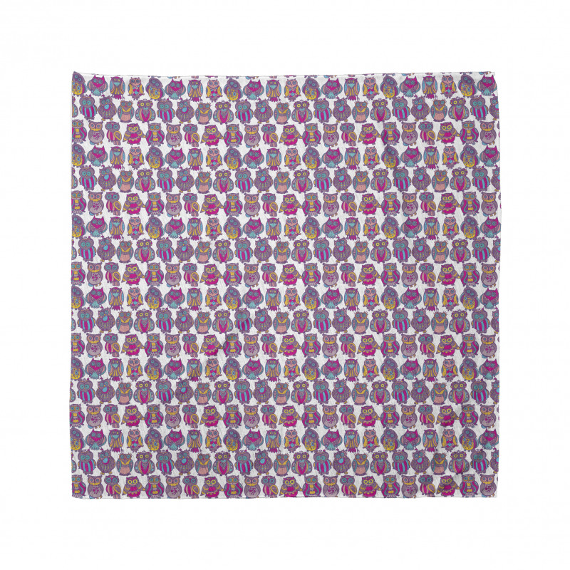 Colorful Childish Birds Bandana