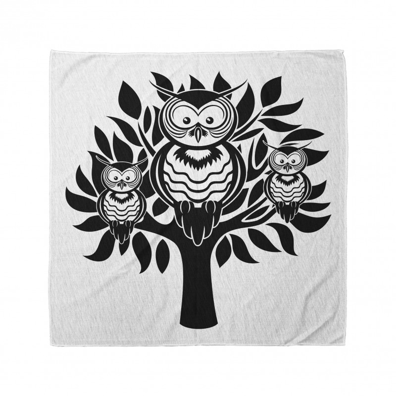 3 Night Birds on a Tree Bandana