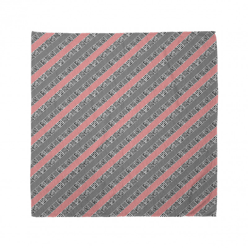 Modern Diagonal Stripes Bandana