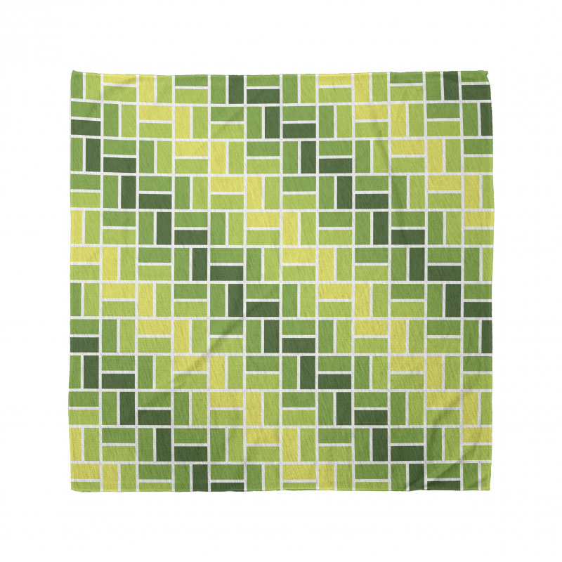 Diagonal Greenish Geometry Bandana