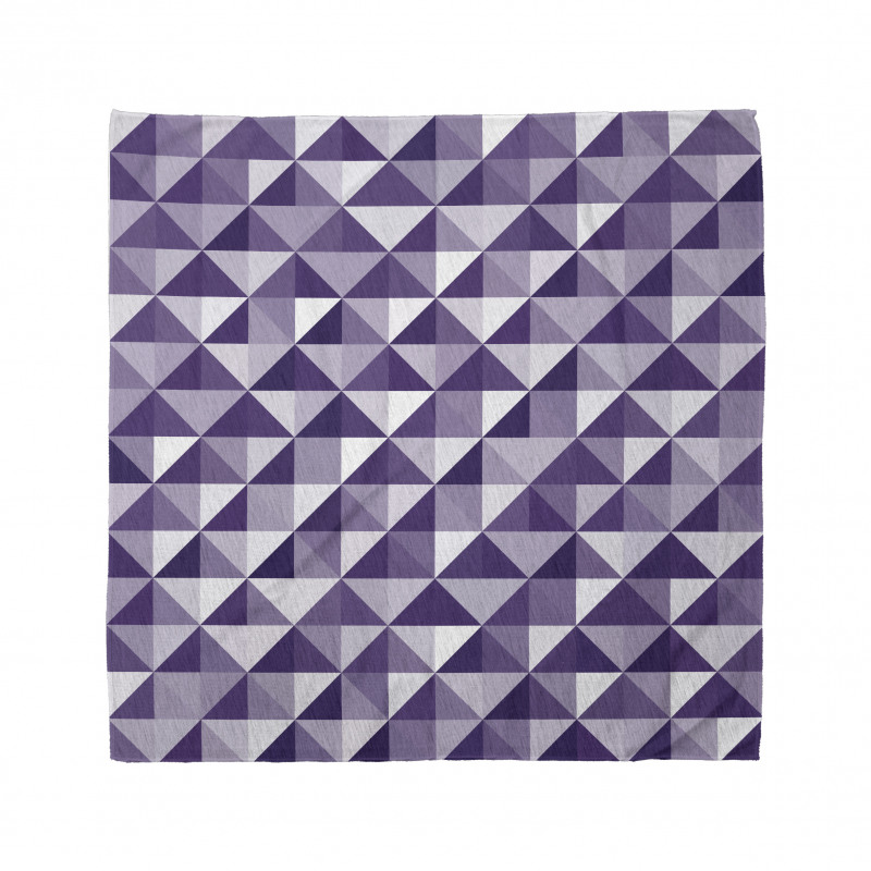 Monochrome Style Triangles Bandana