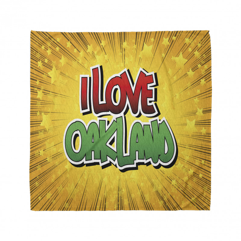 Typographic Pop Art Style Bandana