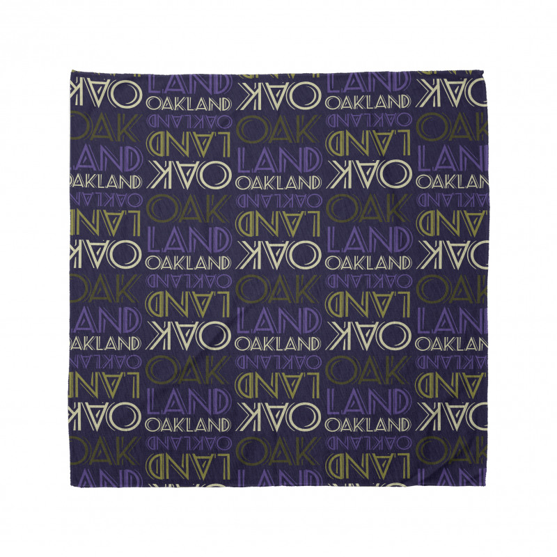 Repeating Modern Lettering Bandana