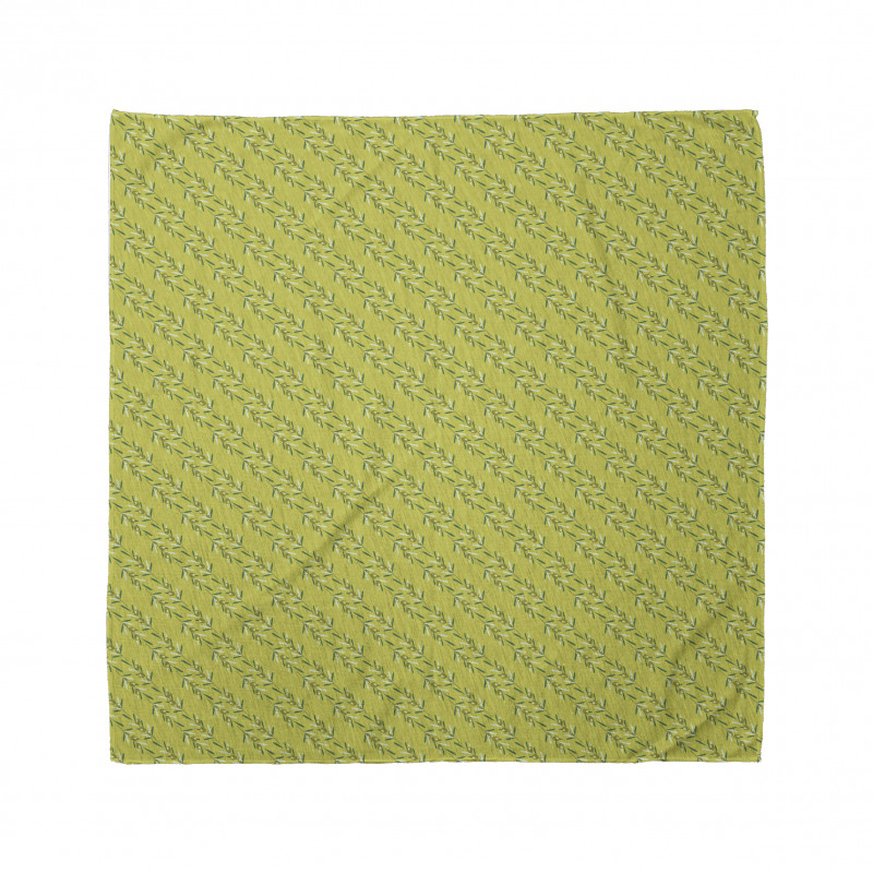 Diagonal Botanical Branches Bandana