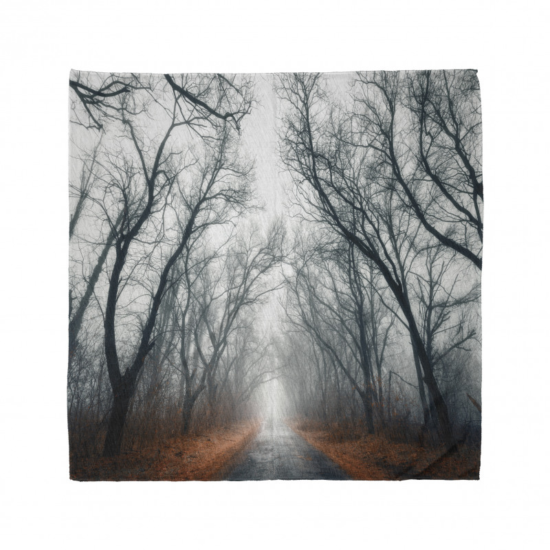 Autumn Sky and Leaves Bandana