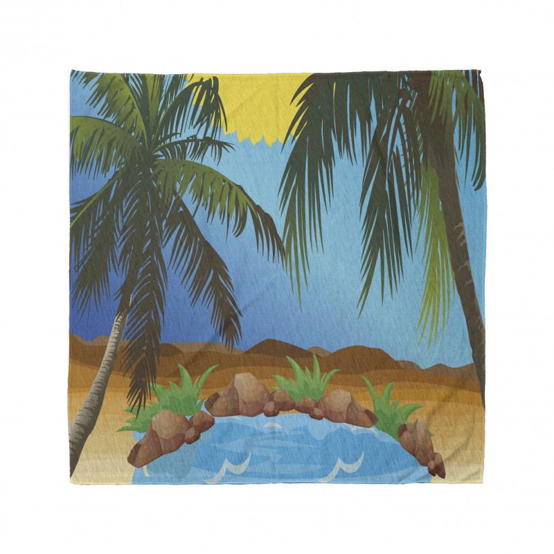 Big Palm Leaves Wild Outdoors Bandana