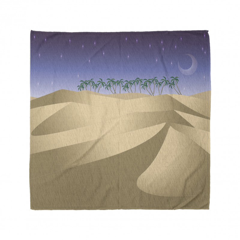 Crescent Moon Far Away Trees Bandana