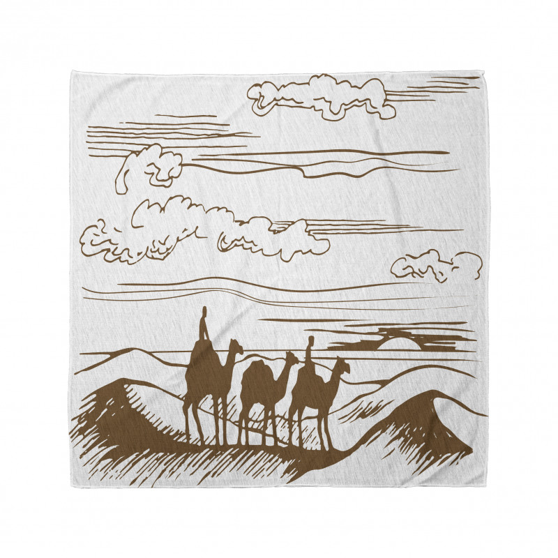 Sketchy Hand Drawn Camels Bandana