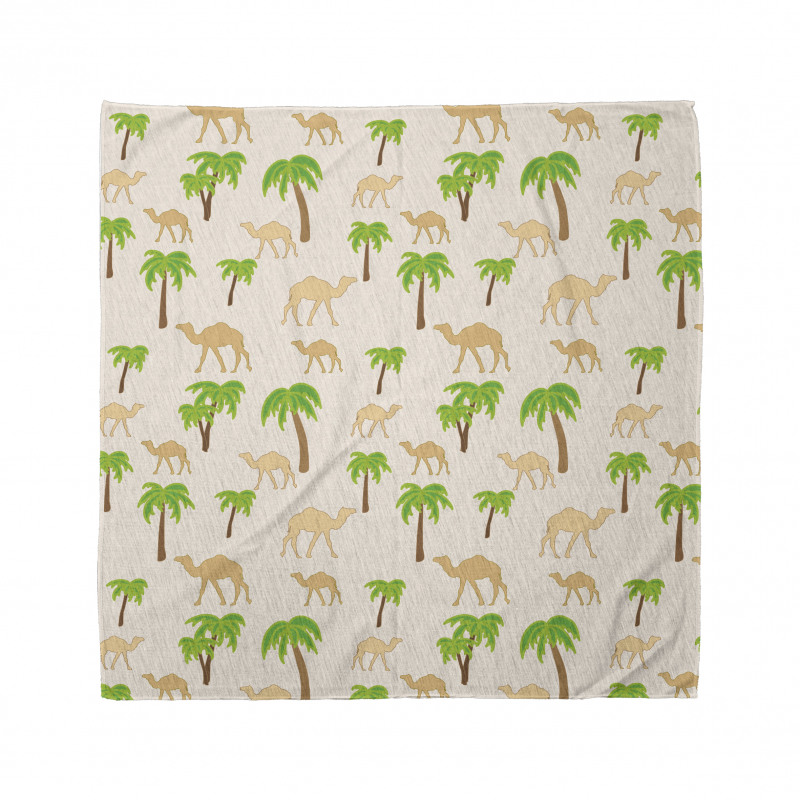 Repeating Camels and Palms Bandana