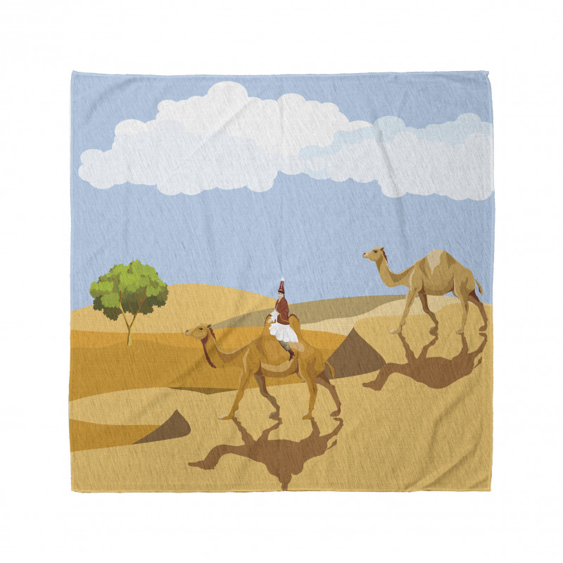 Woman Riding a Camel Bandana