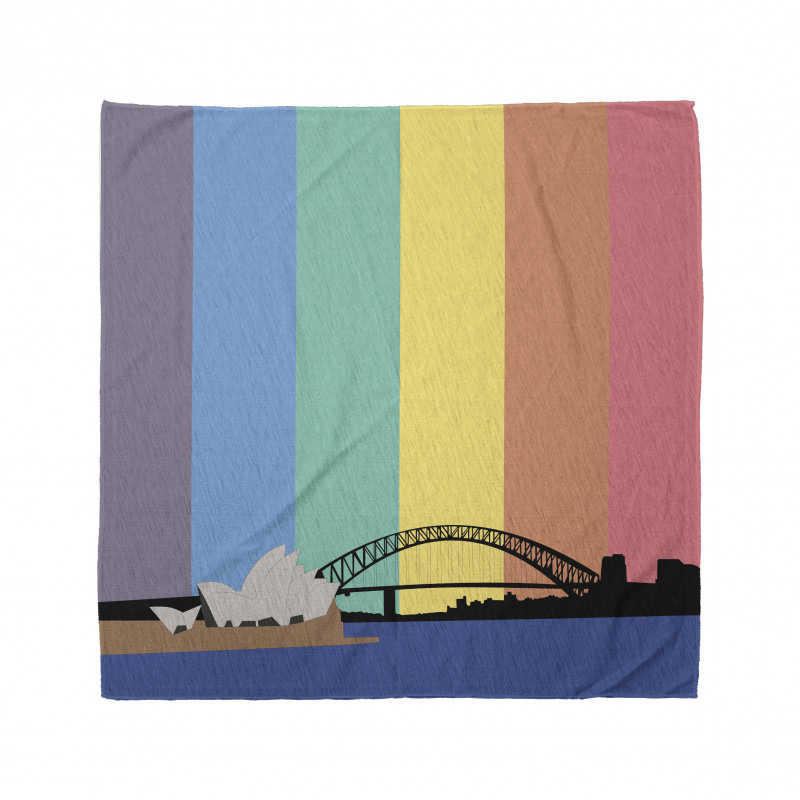 Sydney Building on Rainbow Bandana