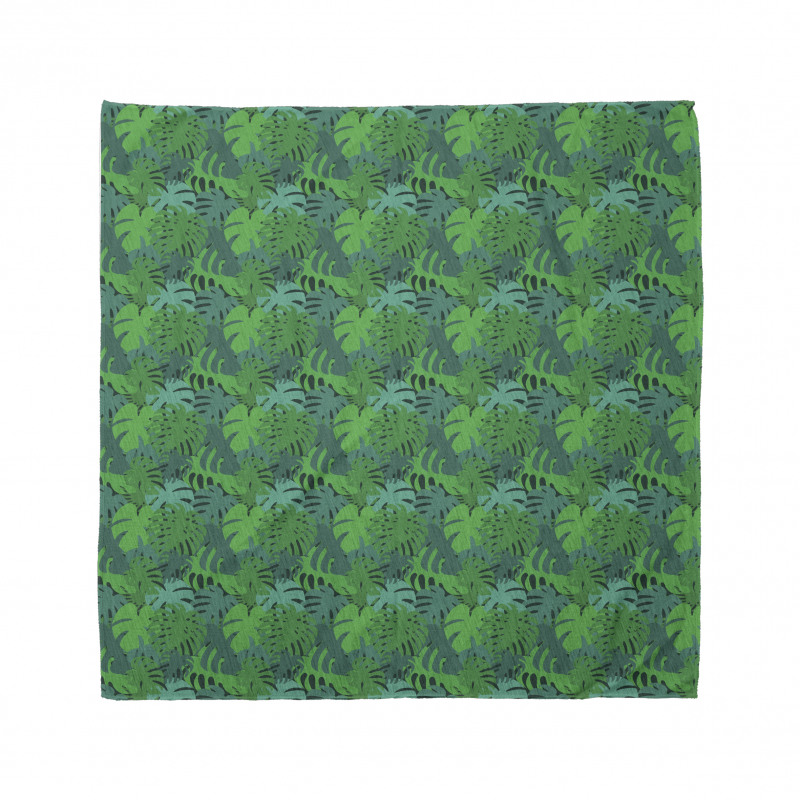 Exotic Monochrome Leaf Bandana