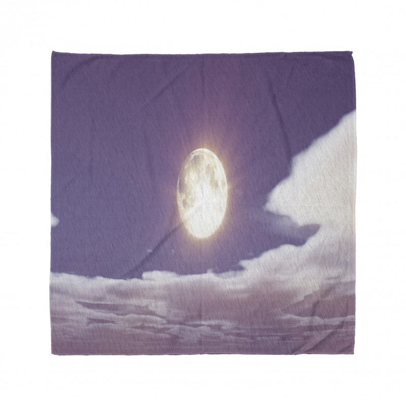 Dramatic Moon and Clouds Bandana