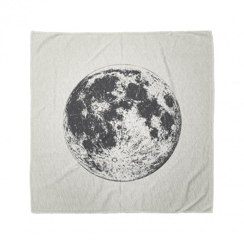 Detailed Sketchy Moon Bandana