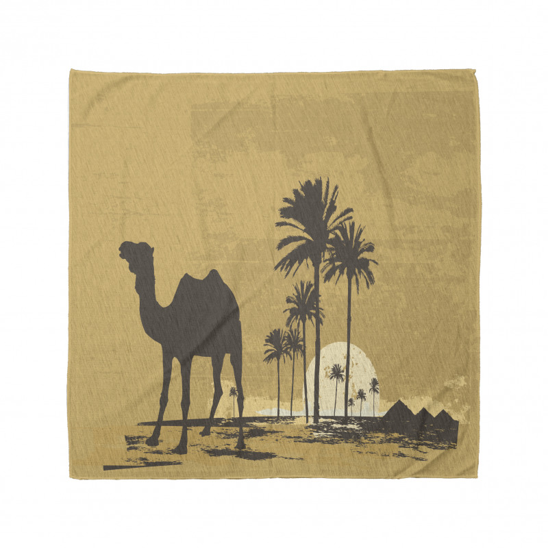 Camel and Palm Trees Sunset Bandana