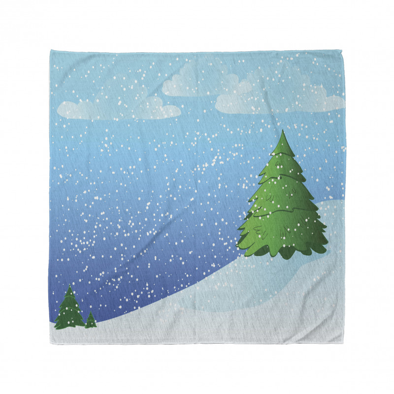 Snow Pouring onto Trees Bandana