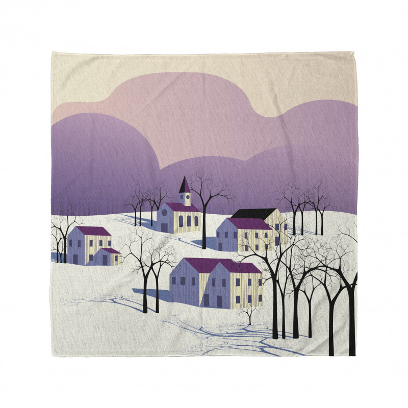 Graphical Village Scene Bandana