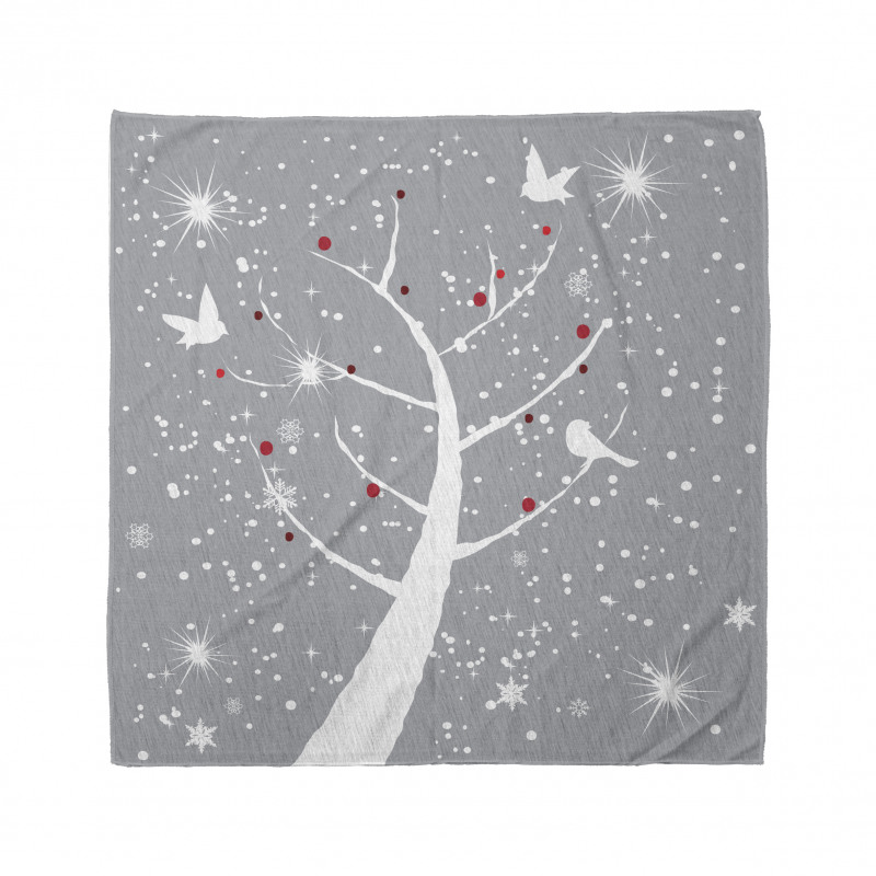 Red Berries and Birds Bandana