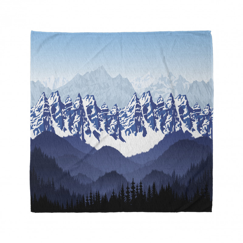 Hills Covered in Snow Bandana