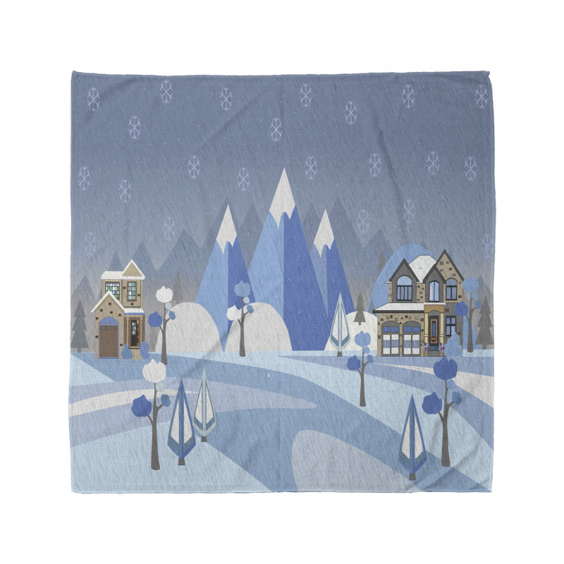 Wintry Outdoors Houses Bandana