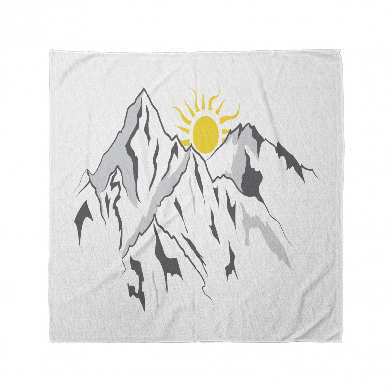 Sun Rising Behind Hills Bandana