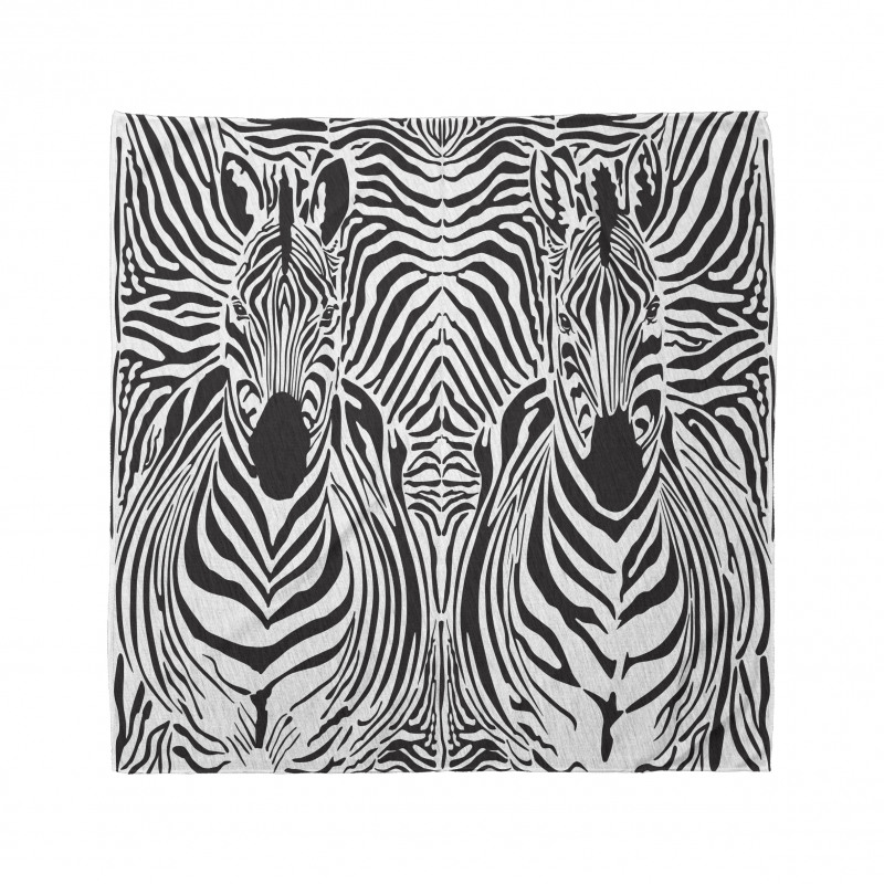 Hayvan Deseni Bandana Zebra Portreli