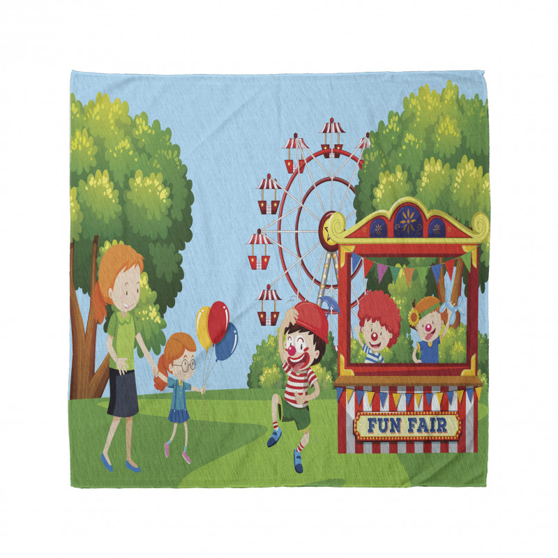 Cheerful Children at Fun Fair Bandana