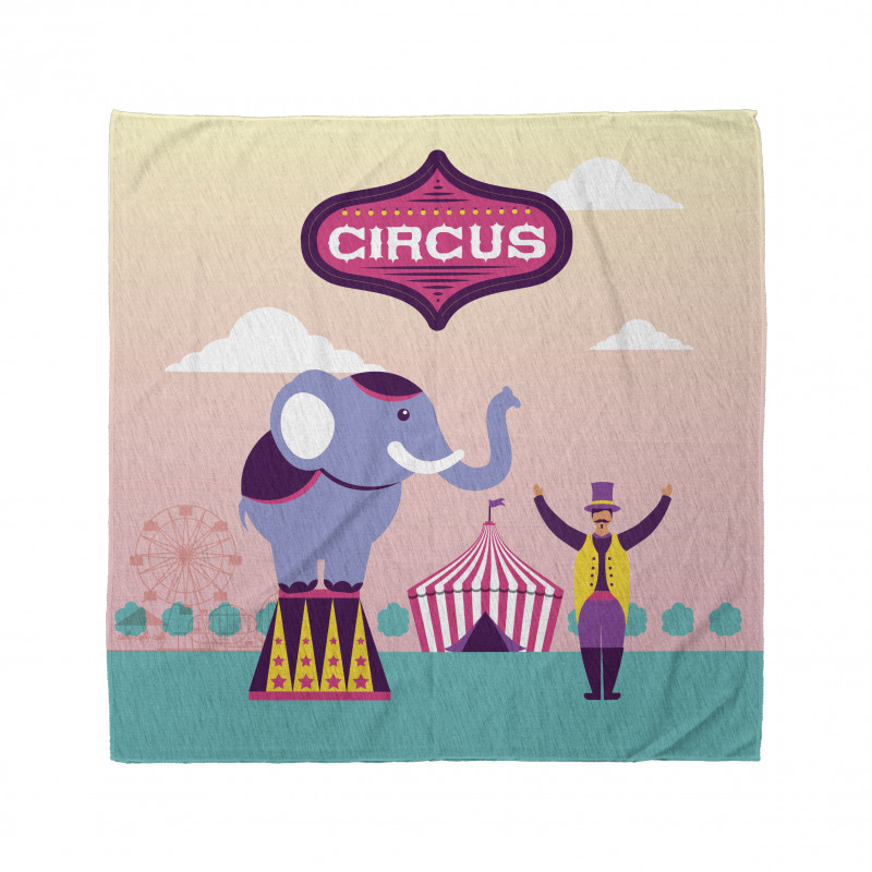 Elephant Acrobat Tent Ferris Bandana