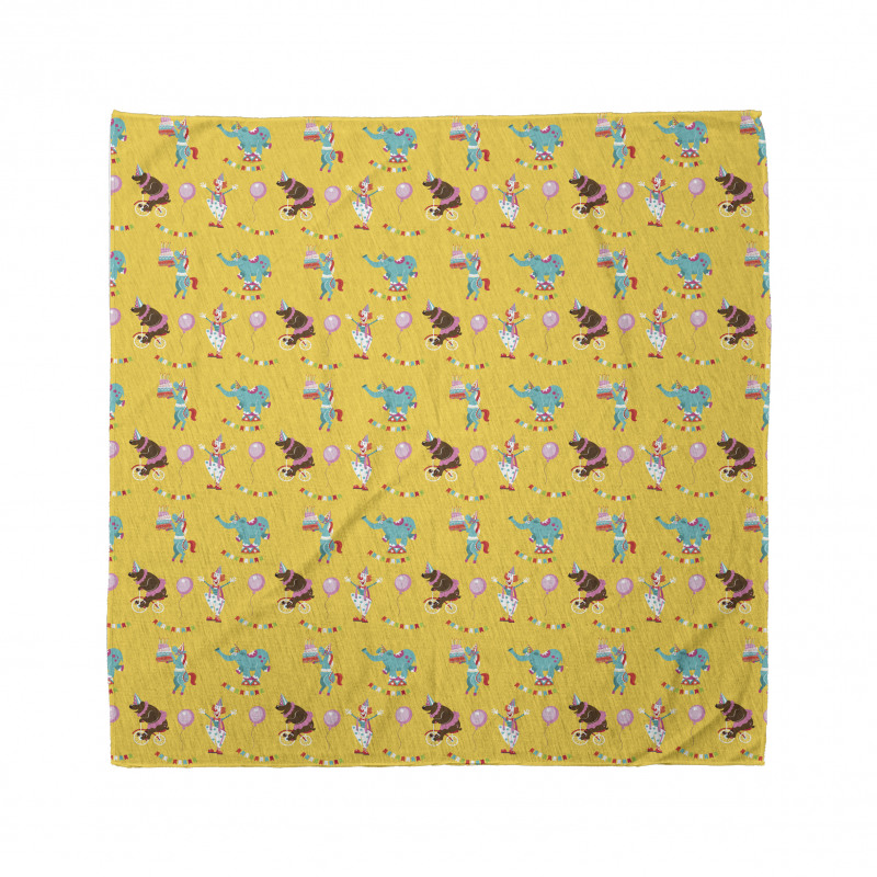 Birthday Party Circus Animals Bandana