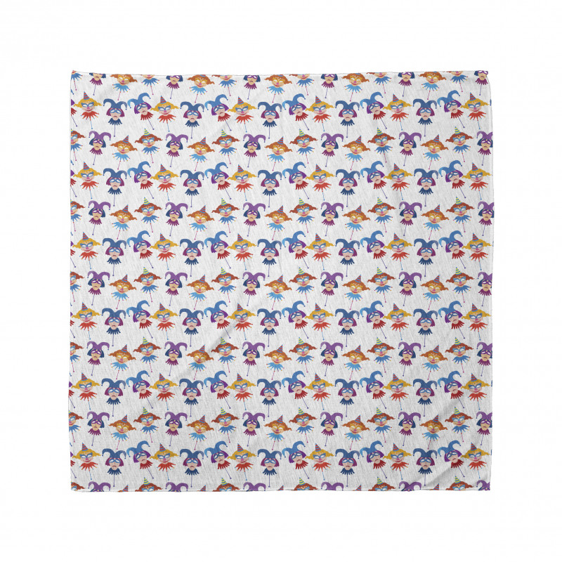 Carnival Women Faces Pattern Bandana